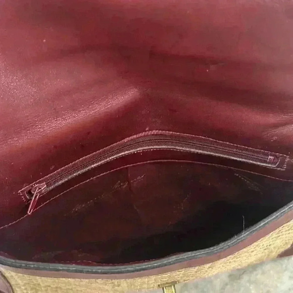 Vintage Etienne Aigner Straw Envelope Clutch - Picture 4 of 7